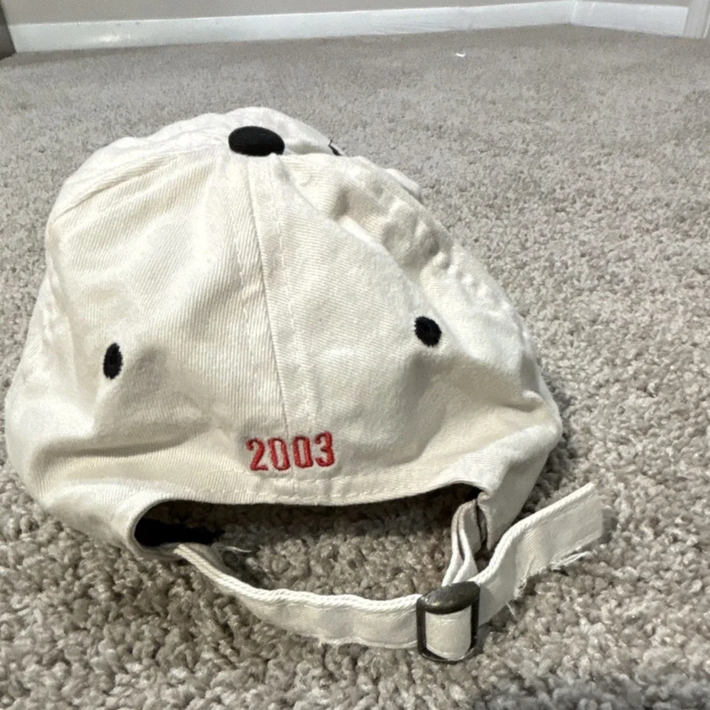 Coca-Cola Racing Family NASCAR #43 White Adjustable Strapback Hat Cap 2003